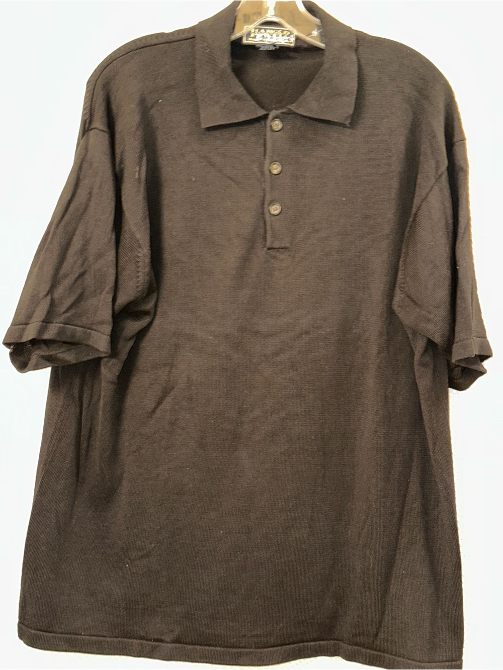 Harold Powell Black Short-Sleeve Men’s XL Polo Shirt